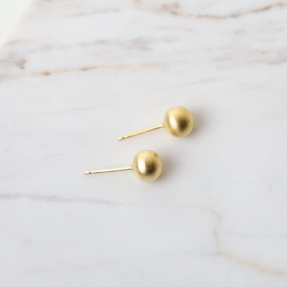 
                  
                    EAR-VRM Brushed Gold Vermeil 6mm Hollow Ball Stud
                  
                