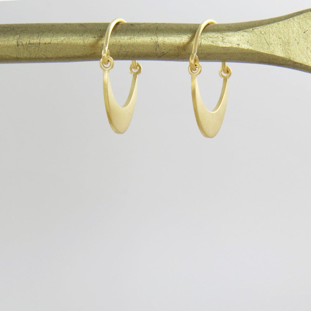 
                  
                    EAR-VRM Brushed Gold Vermeil Crescent Hoop
                  
                