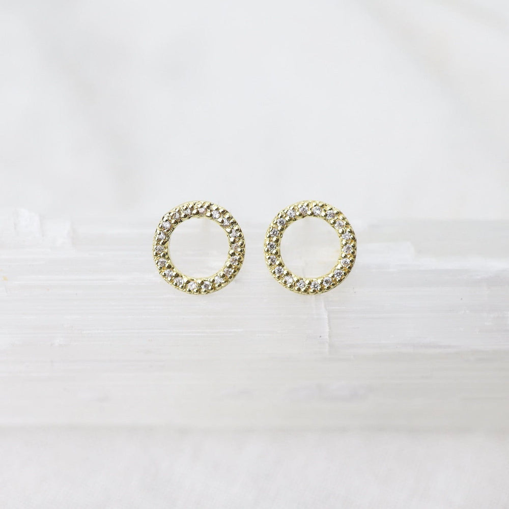 
                  
                    EAR-VRM CZ Pave Cheerio Studs - Gold Vermeil
                  
                