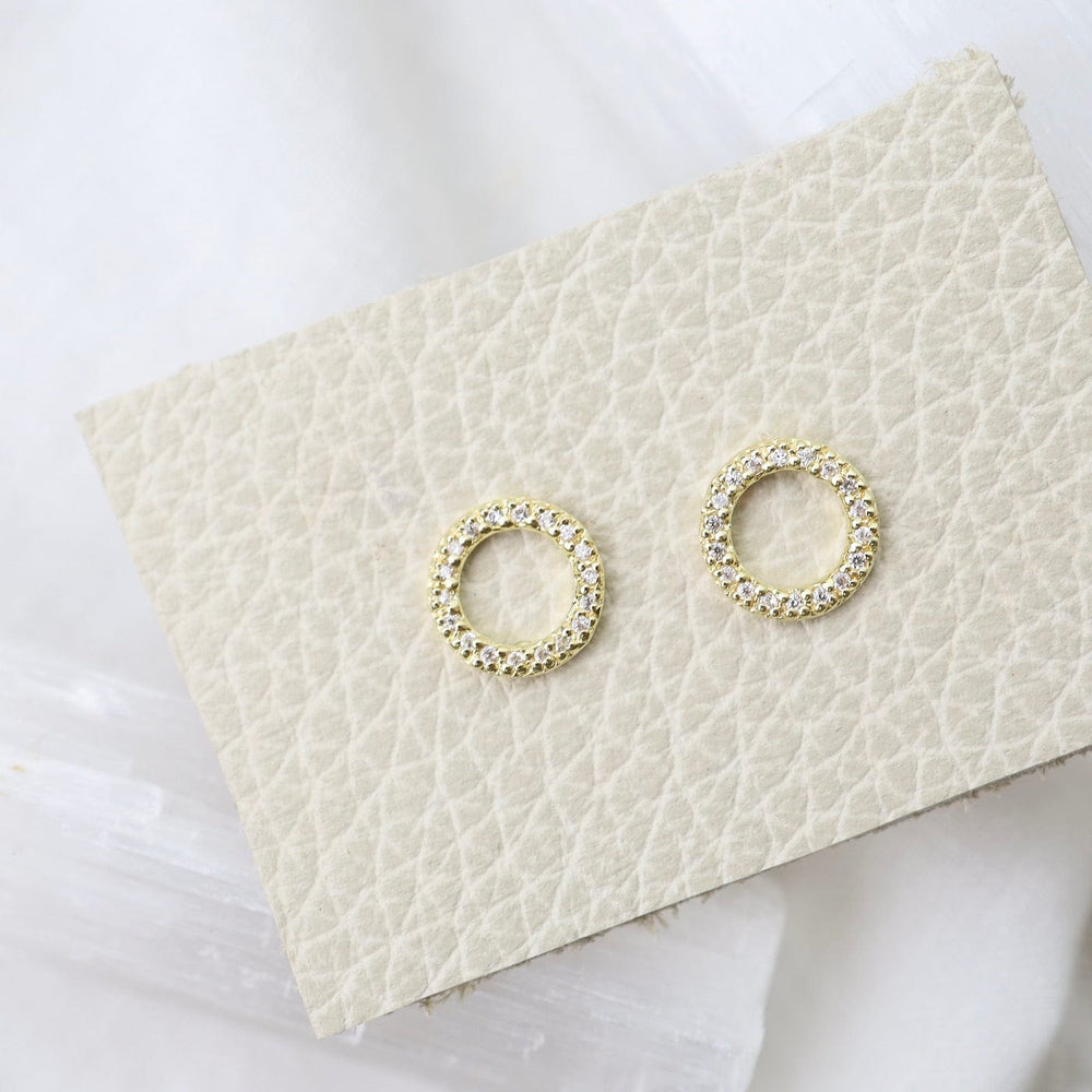 
                  
                    EAR-VRM CZ Pave Cheerio Studs - Gold Vermeil
                  
                