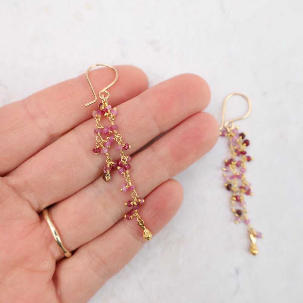 
                      
                        EAR-VRM Double Strand Dangle Pod Earring - Ruby
                      
                    