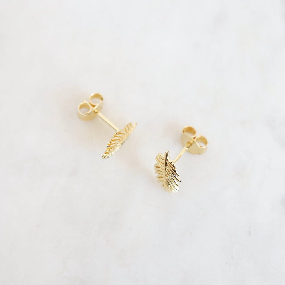 
                      
                        EAR-VRM Downy Feather Stud Earring in Gold Vermeil
                      
                    