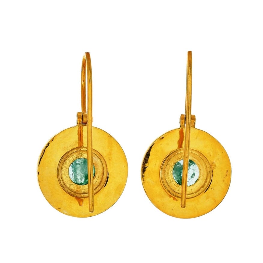 
                  
                    EAR-VRM Emerald Enamel 14K Vermeil Earrings
                  
                