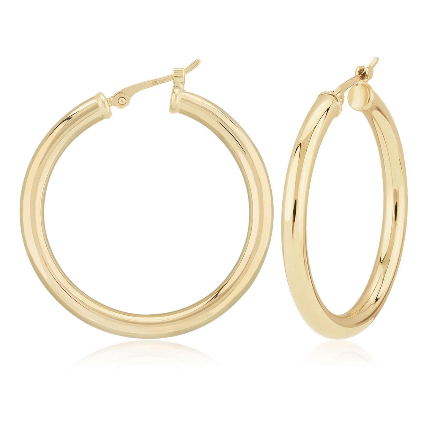 EAR-VRM Gold Vermeil 30mm Tube Hoops