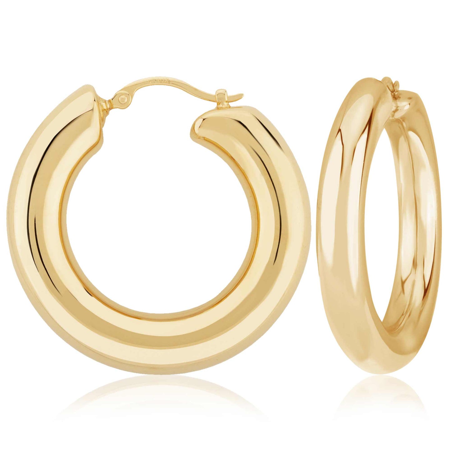 EAR-VRM Gold Vermeil 40mm Donut Hoops
