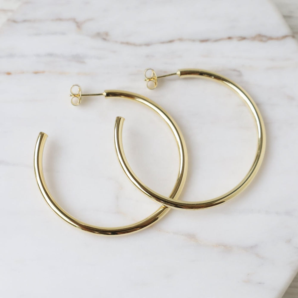 
                      
                        EAR-VRM Gold Vermeil 40mm Tube Hoop
                      
                    