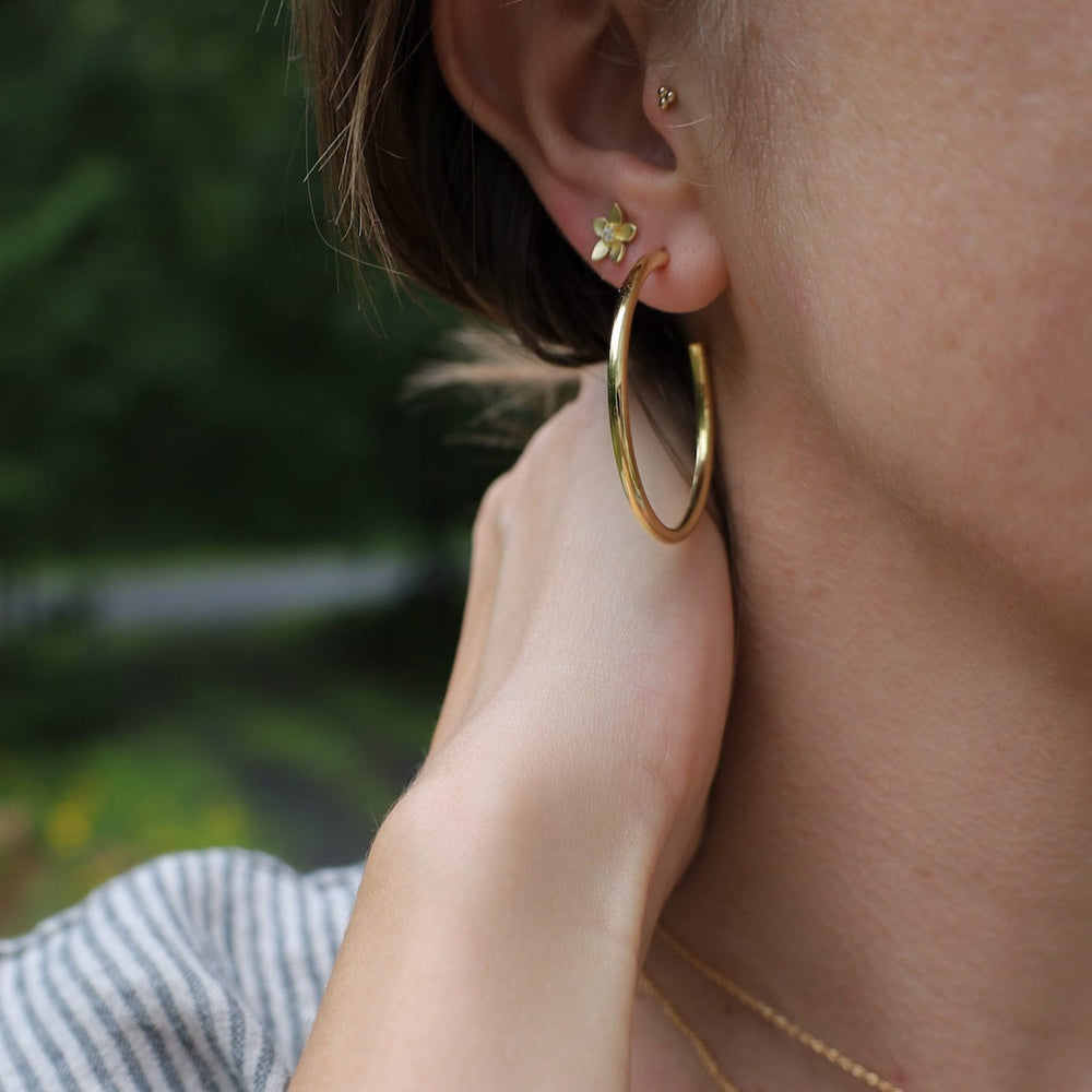 
                      
                        EAR-VRM Gold Vermeil 40mm Tube Hoop
                      
                    