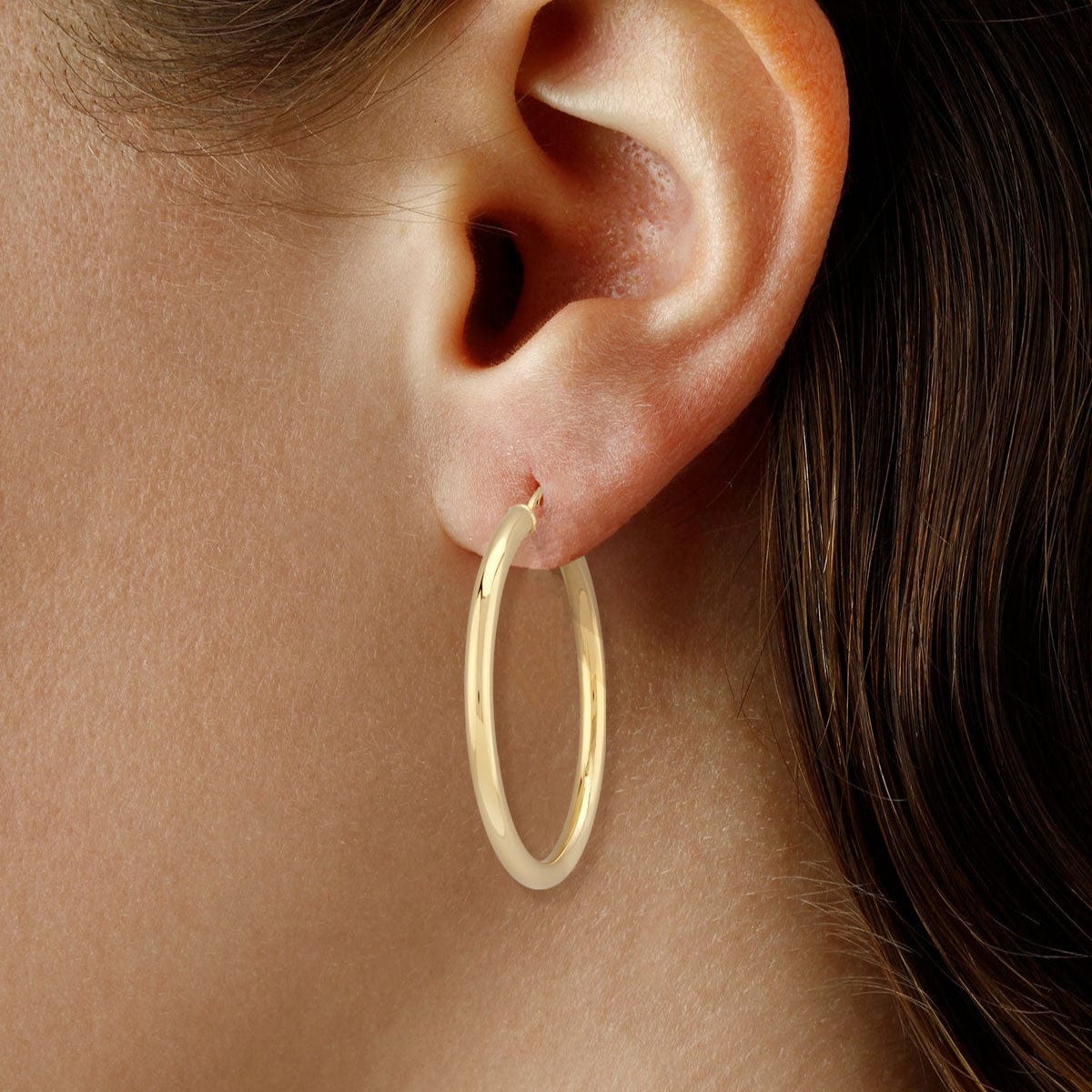 EAR-VRM Gold Vermeil 40mm Tube Hoops
