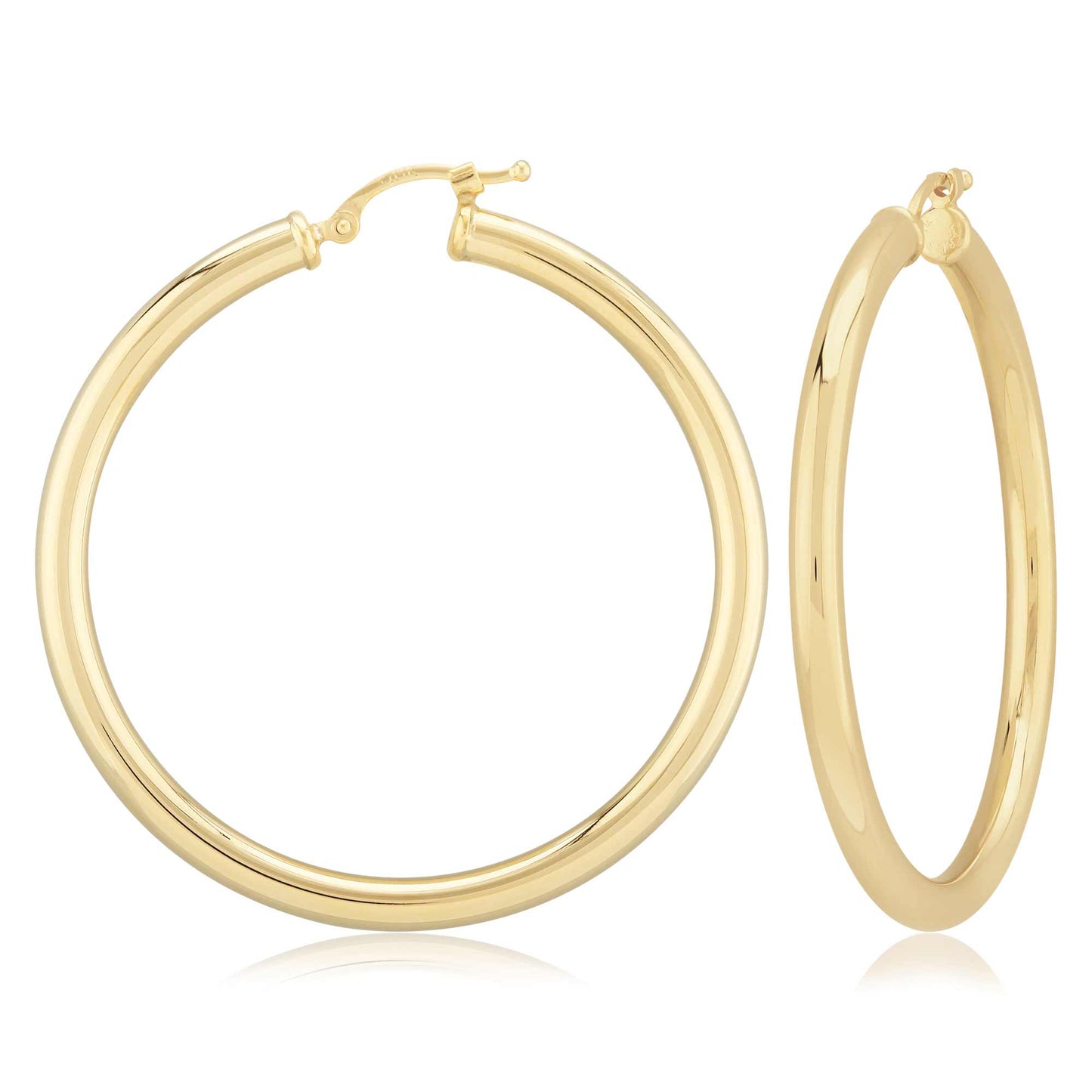 EAR-VRM Gold Vermeil 40mm Tube Hoops