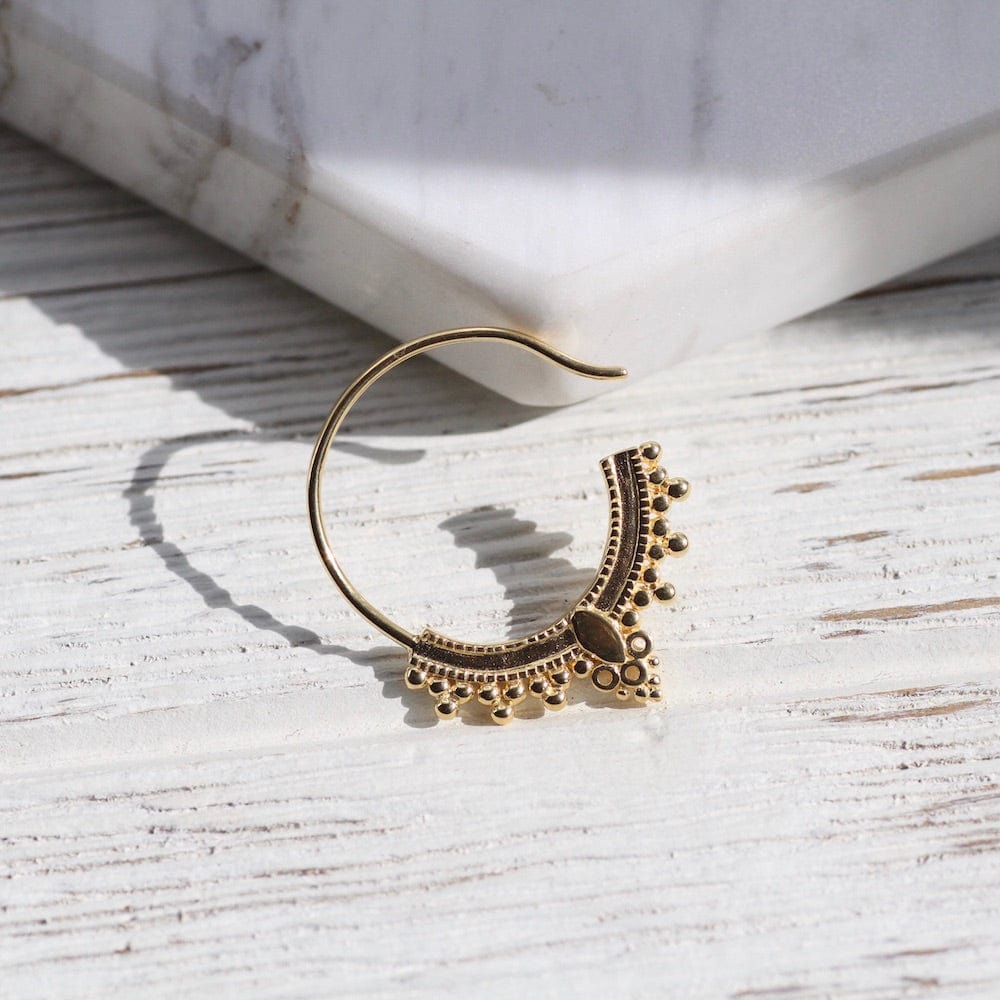 
                  
                    EAR-VRM Gold Vermeil Bali Hoop
                  
                