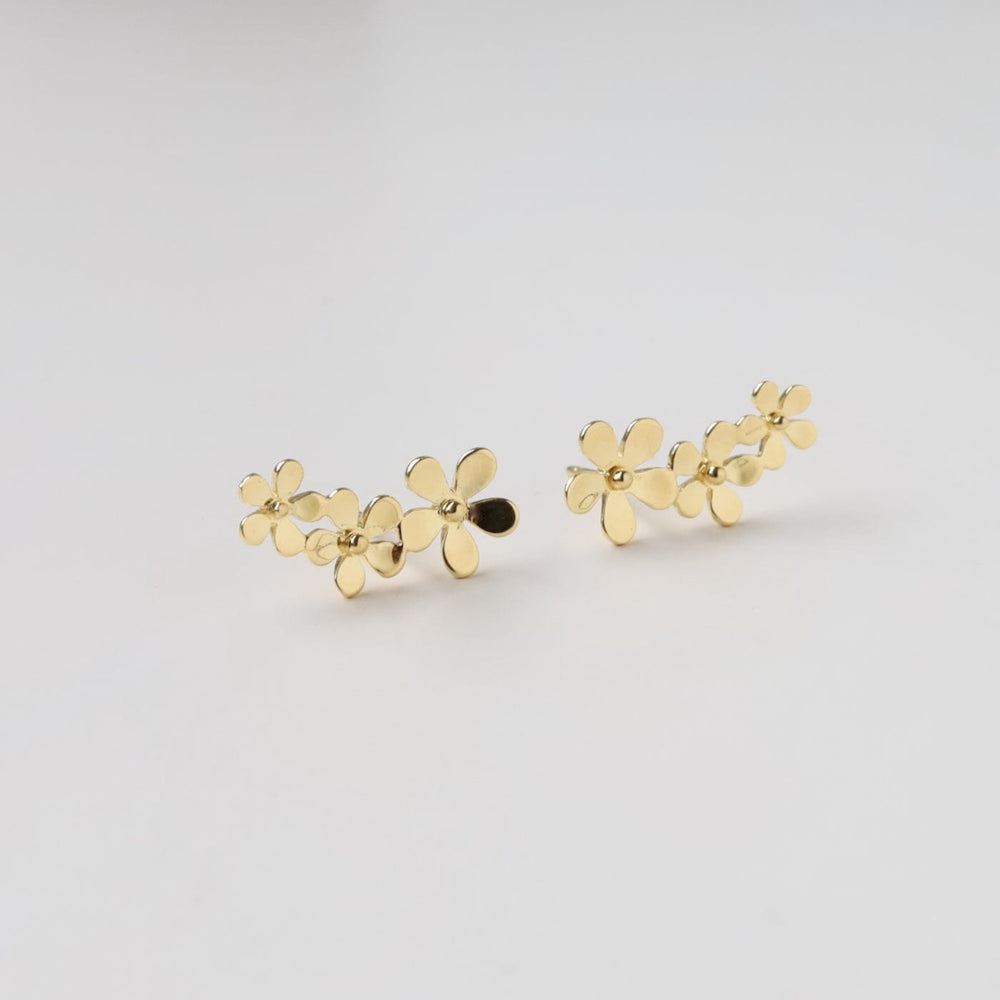 
                  
                    EAR-VRM Gold Vermeil Climbing Curve of Forget-me-not Flowers Studs
                  
                