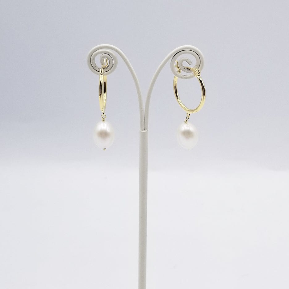 
                      
                        EAR-VRM Gold Vermeil Hoop With Freshwater Pearl
                      
                    