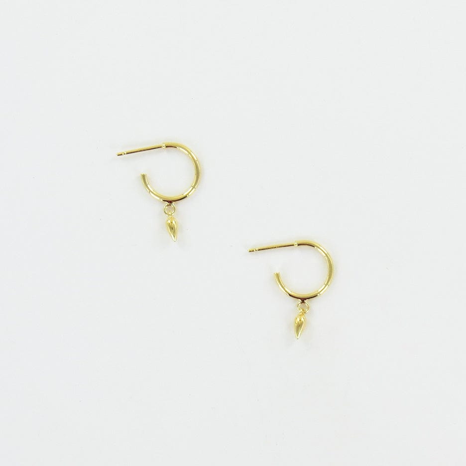 
                      
                        EAR-VRM Gold Vermeil Hoop With Hanging Pod
                      
                    