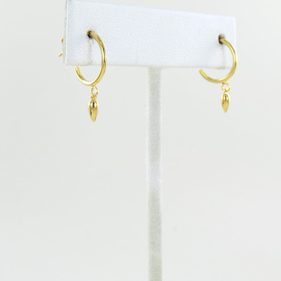 
                      
                        EAR-VRM Gold Vermeil Hoop With Hanging Pod
                      
                    