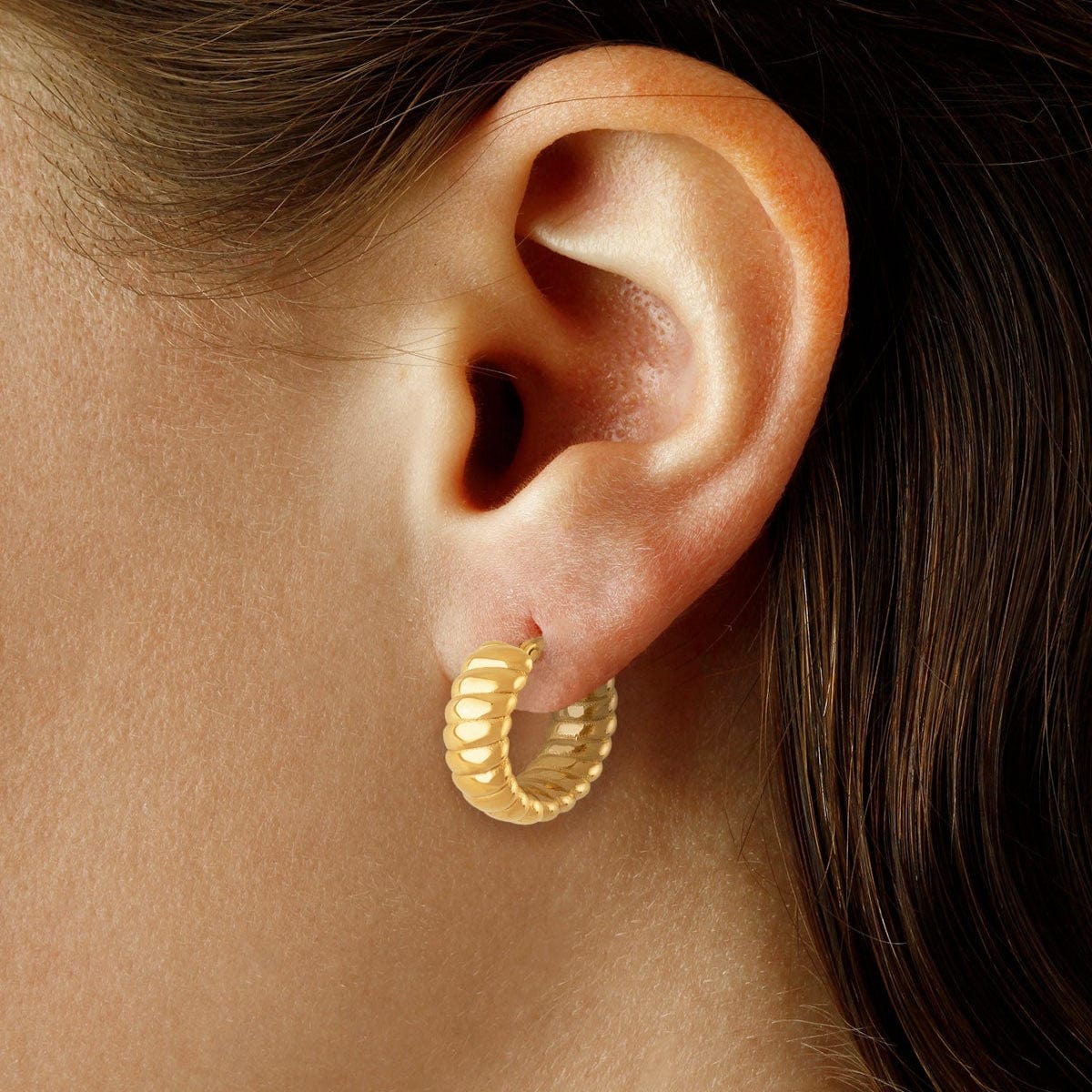 EAR-VRM Gold Vermeil Multi Twist Hoops