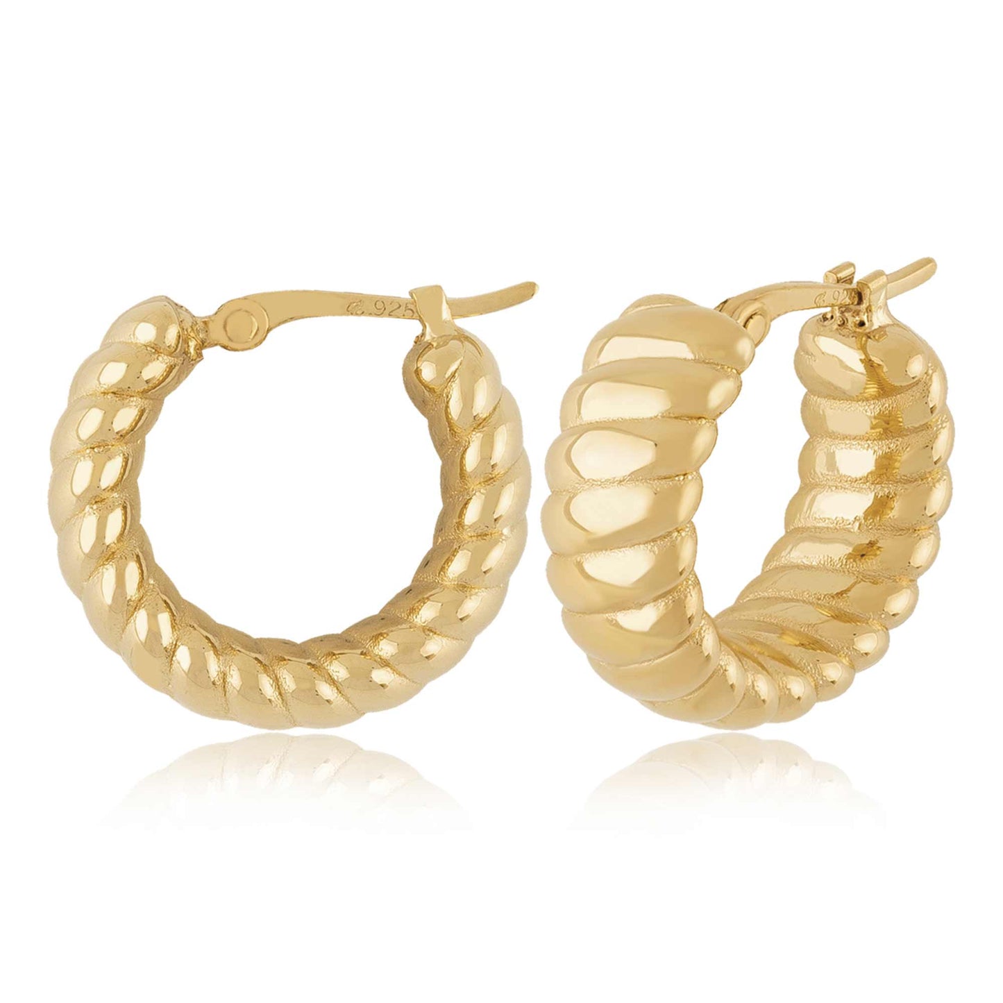 EAR-VRM Gold Vermeil Multi Twist Hoops