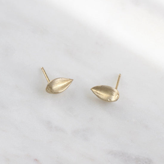 EAR-VRM Gold Vermeil Pod Post Earrings