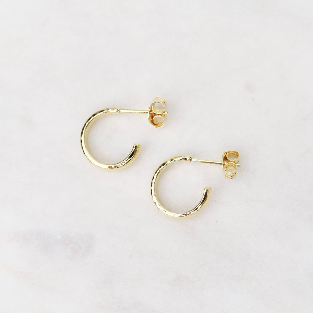 
                      
                        EAR-VRM Gold Vermeil Small Finely Hammered Hoops
                      
                    