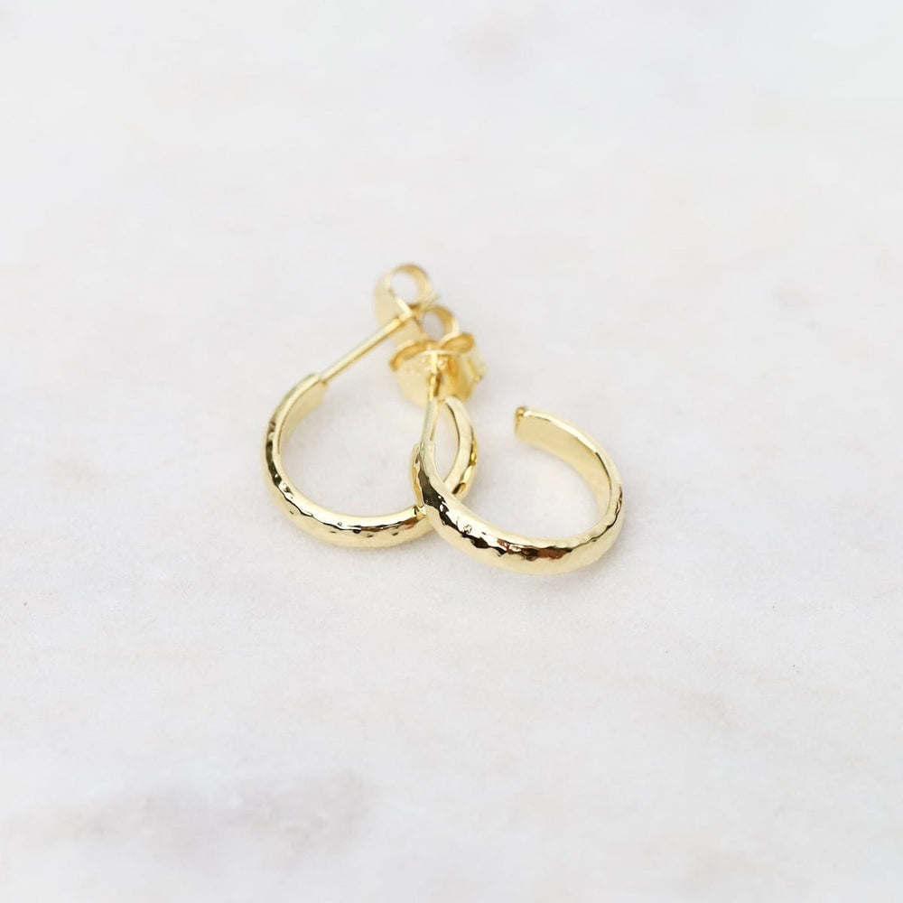 
                      
                        EAR-VRM Gold Vermeil Small Finely Hammered Hoops
                      
                    