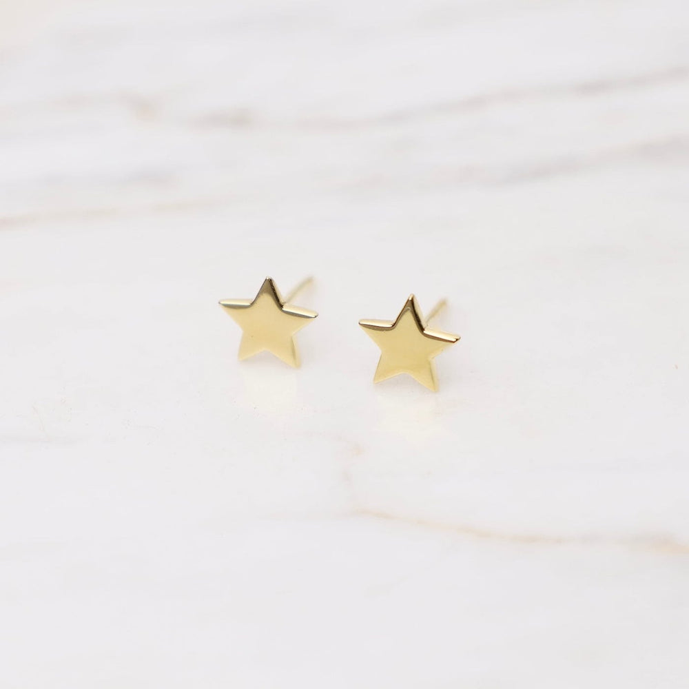 EAR-VRM Gold Vermeil Tiny Star Stud Earrings