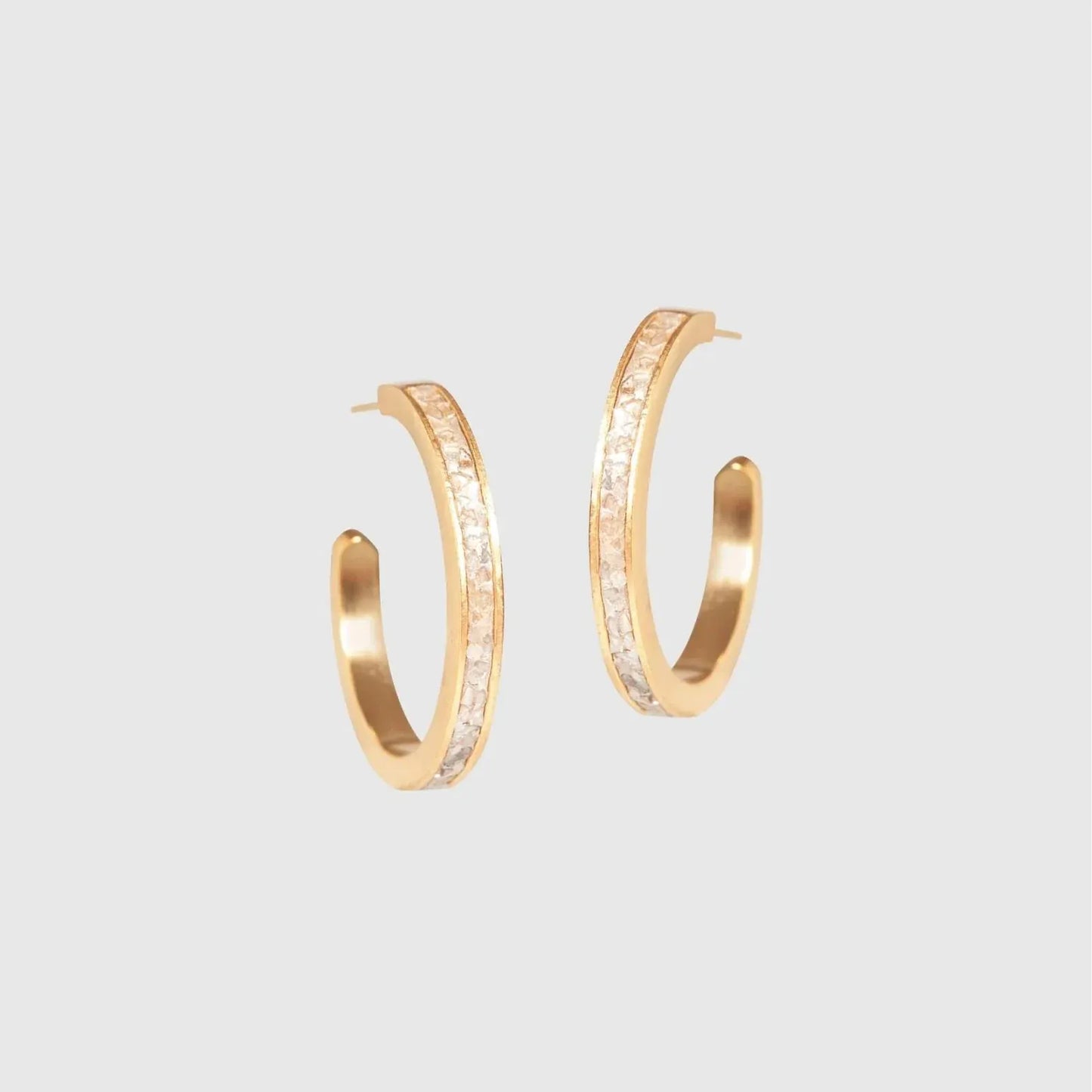 EAR-VRM Hapur Medium Gold Vermeil Hoop Earrings