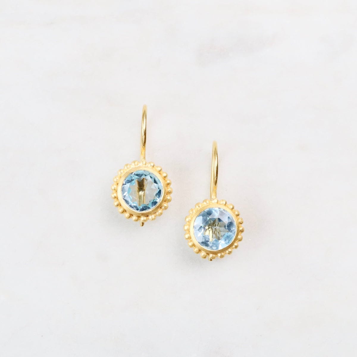 EAR-VRM Karma Blue Topaz Wire Earrings