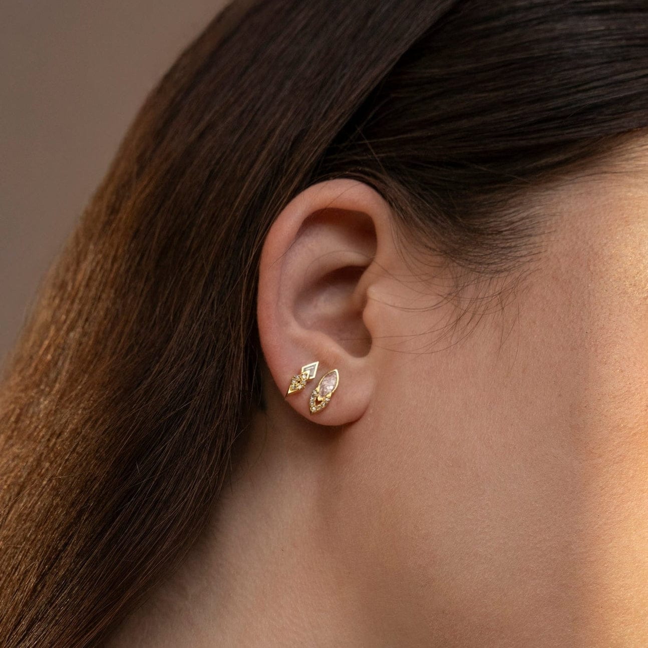 EAR-VRM Mika Gold Vermeil Stud Earrings
