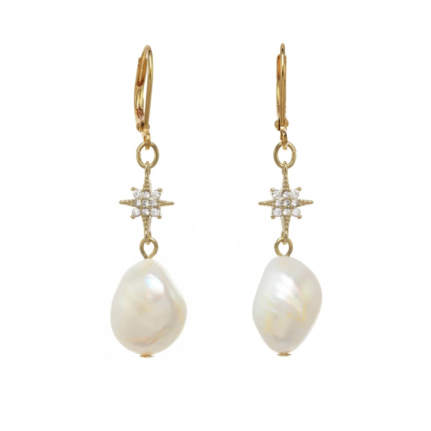 EAR-VRM Pearl and Star Earrings