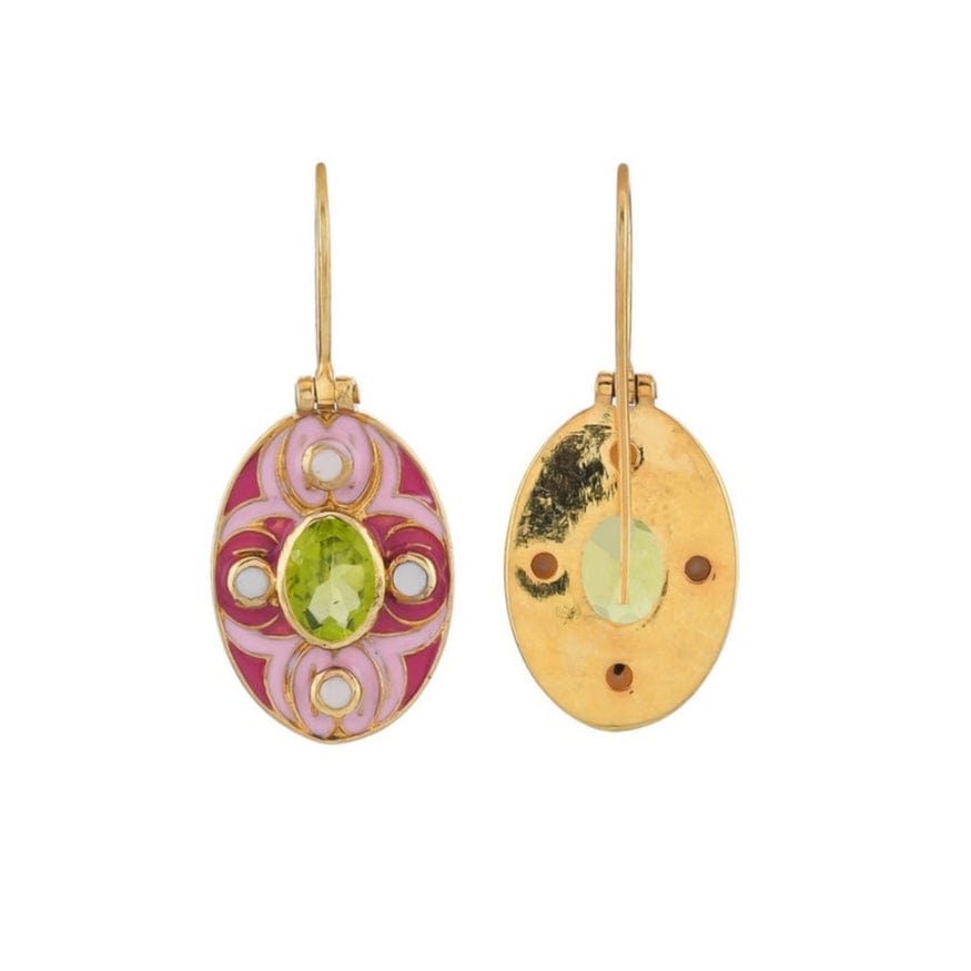 
                      
                        EAR-VRM Peridot Pearl 14K Vermeil Enameled Earrings
                      
                    