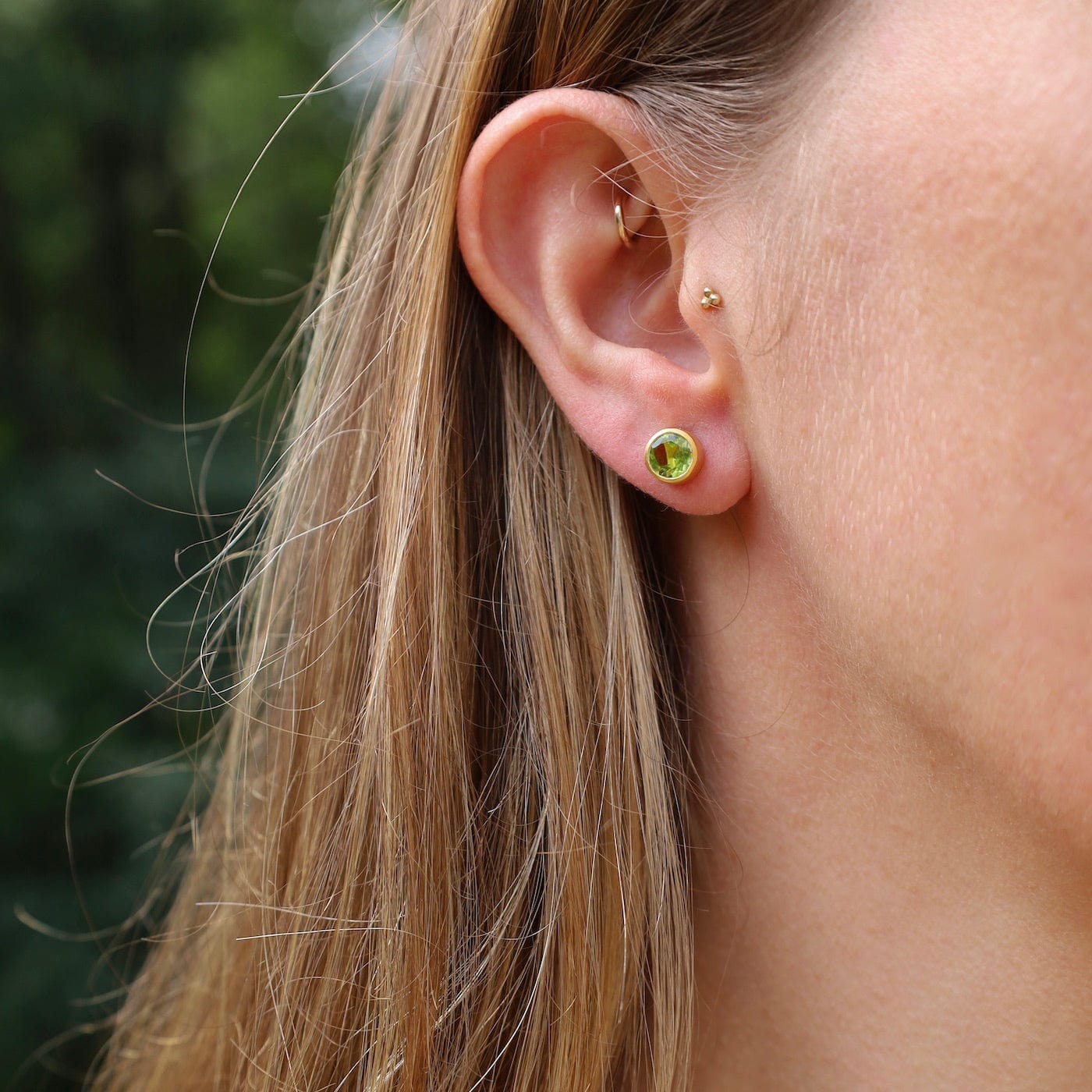 EAR-VRM Peridot Stud Earrings