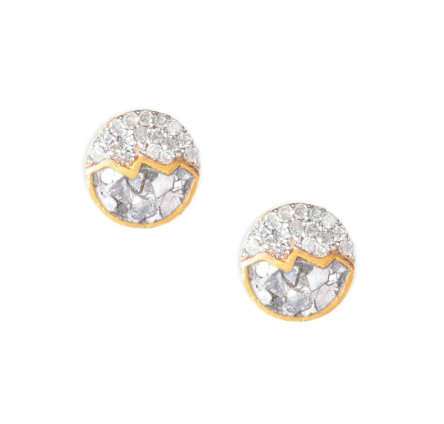 EAR-VRM Raina Large Gold Vermeil Stud Earrings