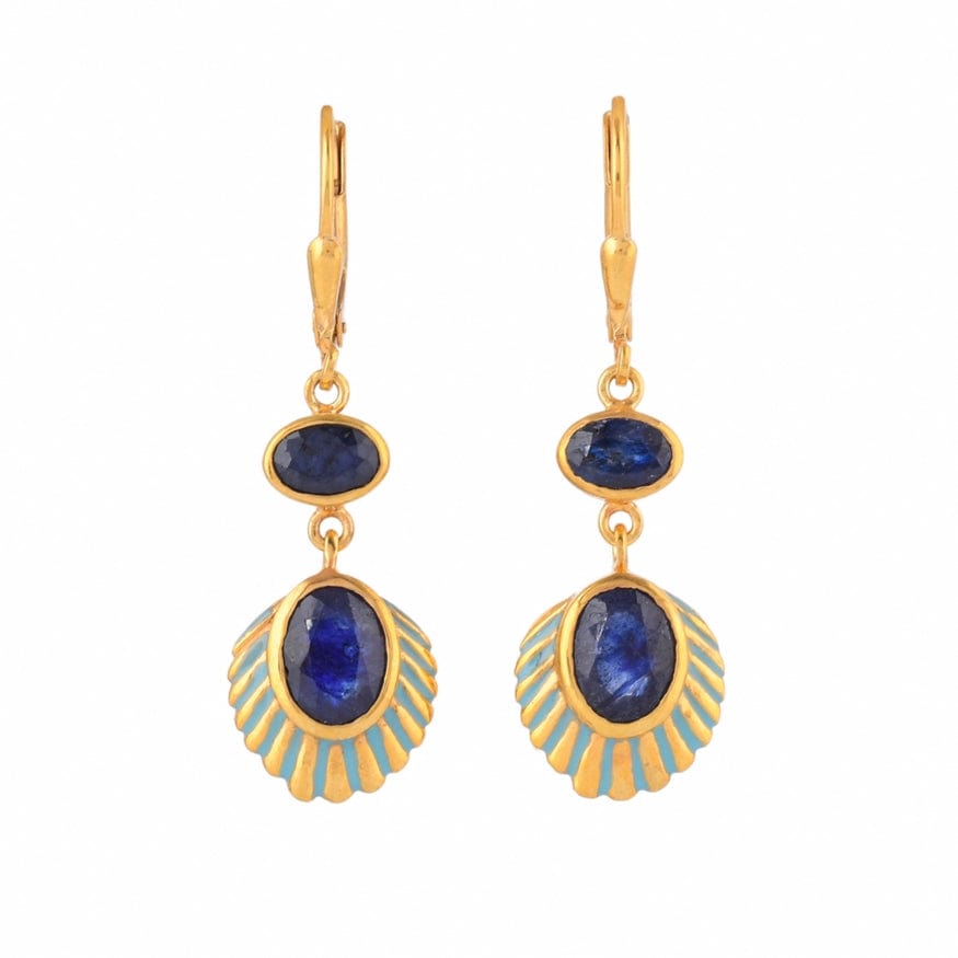 
                  
                    EAR-VRM Sapphire Enamel Vermeil Earrings
                  
                