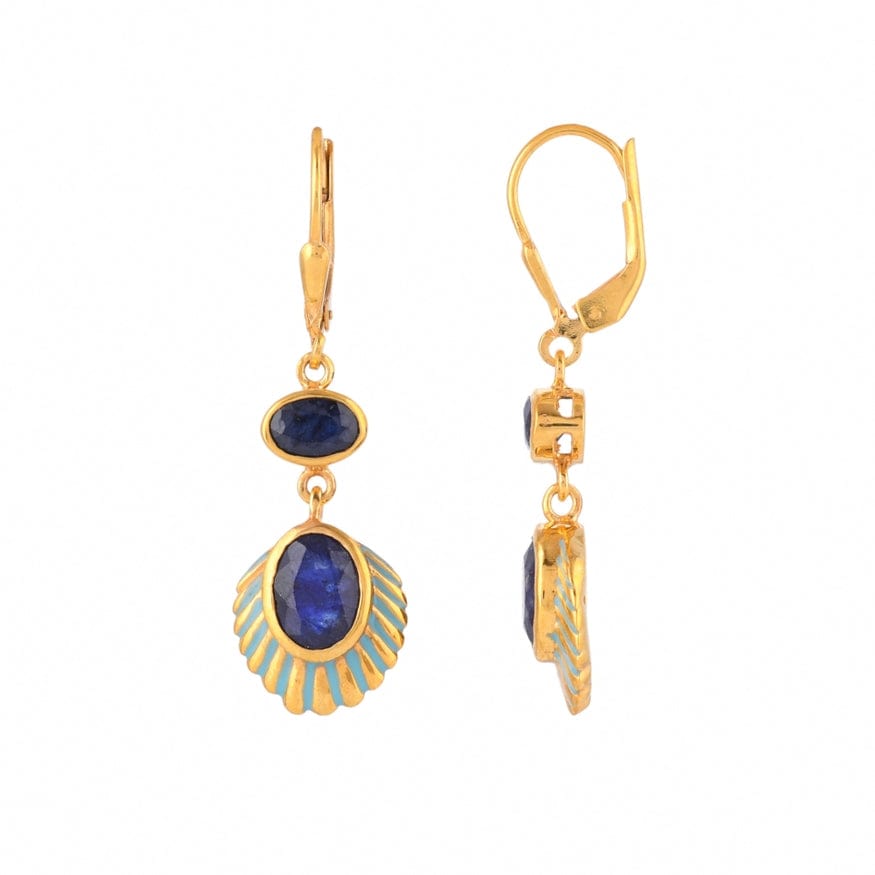 
                      
                        EAR-VRM Sapphire Enamel Vermeil Earrings
                      
                    