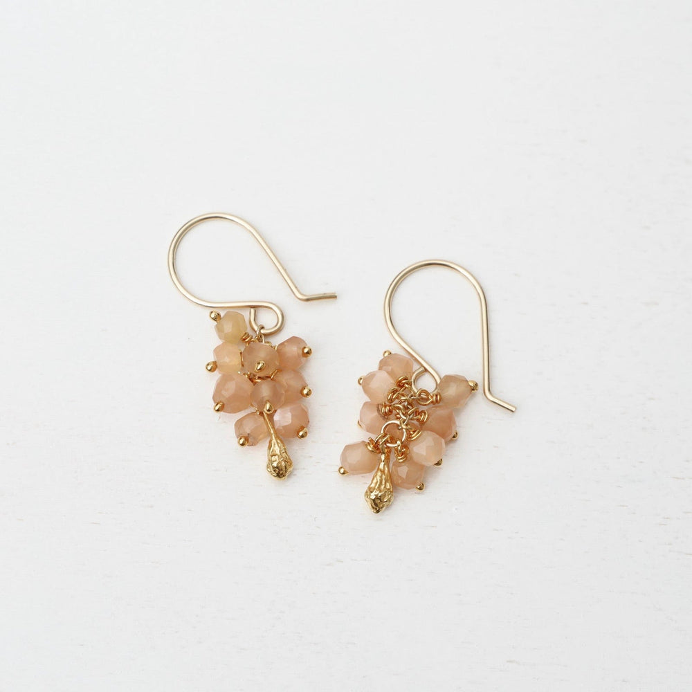 
                  
                    EAR-VRM Seed Pod Cluster Earring - Peach Moonstone
                  
                