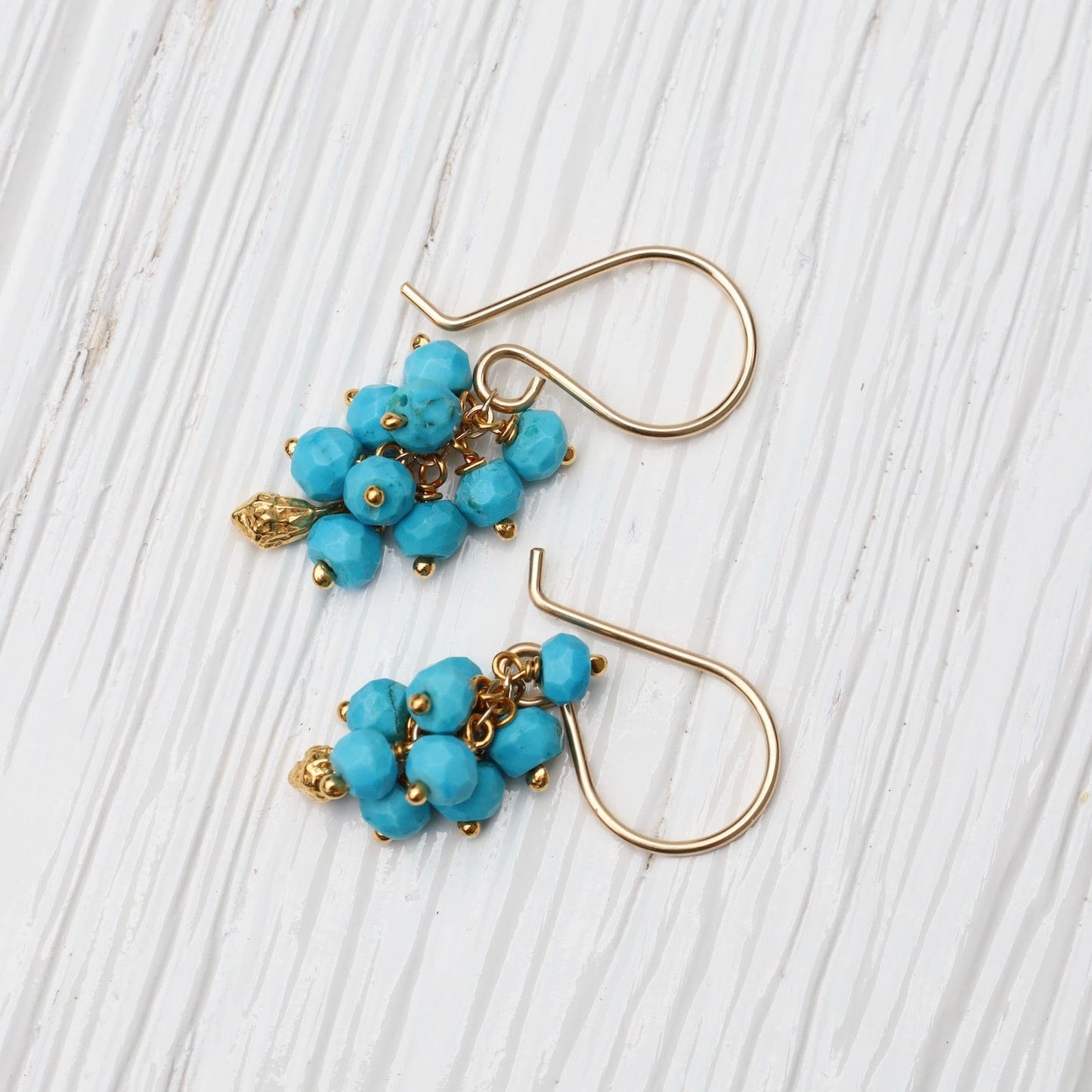 EAR-VRM Seed Pod Cluster Earring - Turquoise