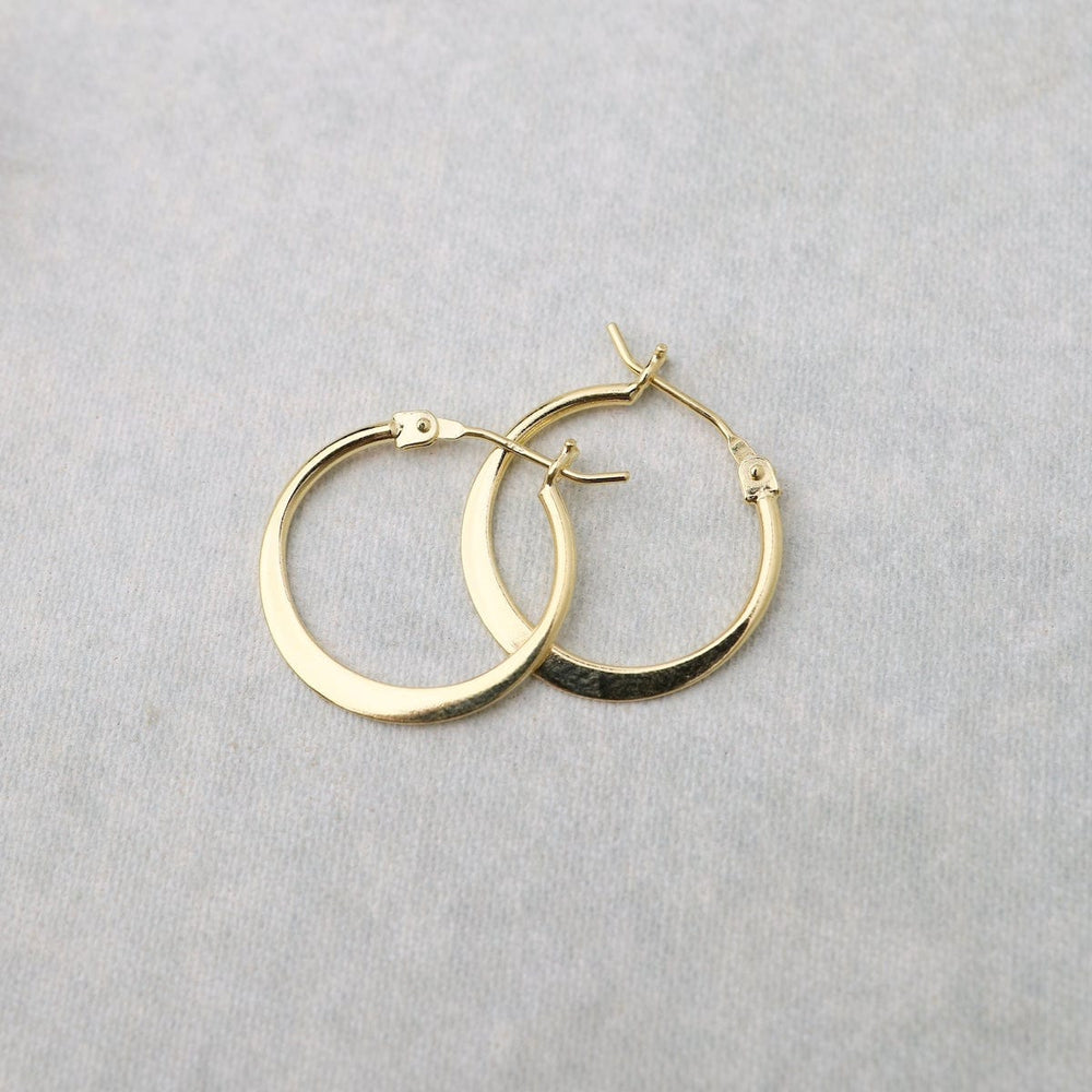 
                  
                    EAR-VRM Small Flat Hoops - Gold Vermeil
                  
                