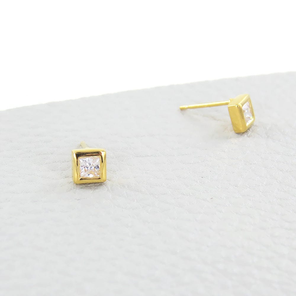 
                      
                        EAR-VRM Square CZ Bezel Set Post Earrings
                      
                    