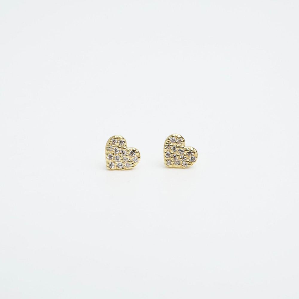 
                  
                    EAR-VRM Tiny CZ Pave Heart Stud Earrings -14k Gold Vermeil
                  
                