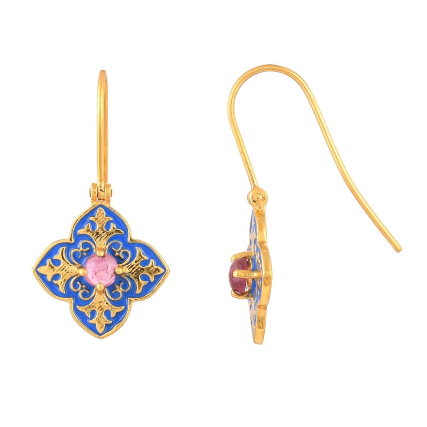 
                      
                        EAR-VRM Tourmaline Vermeil Over Silver Enamel Earrings
                      
                    