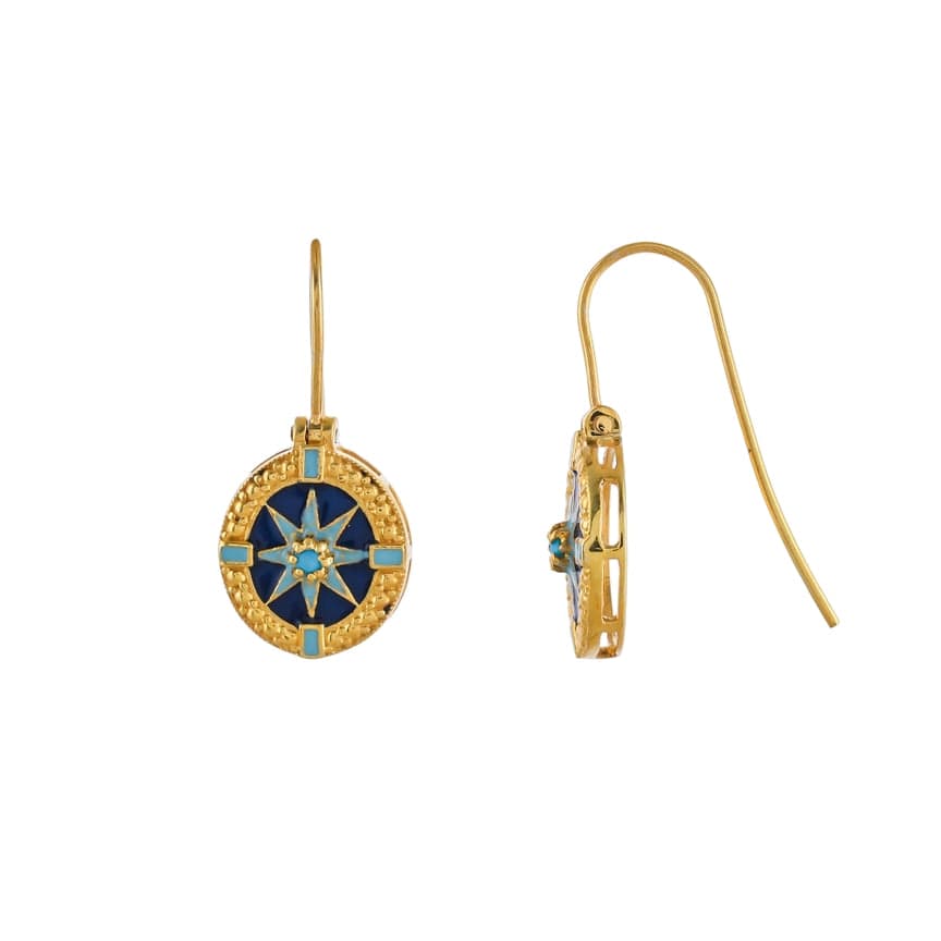 
                  
                    EAR-VRM Turquoise Gold Vermeil Over 925 Silver Earring,Tim
                  
                