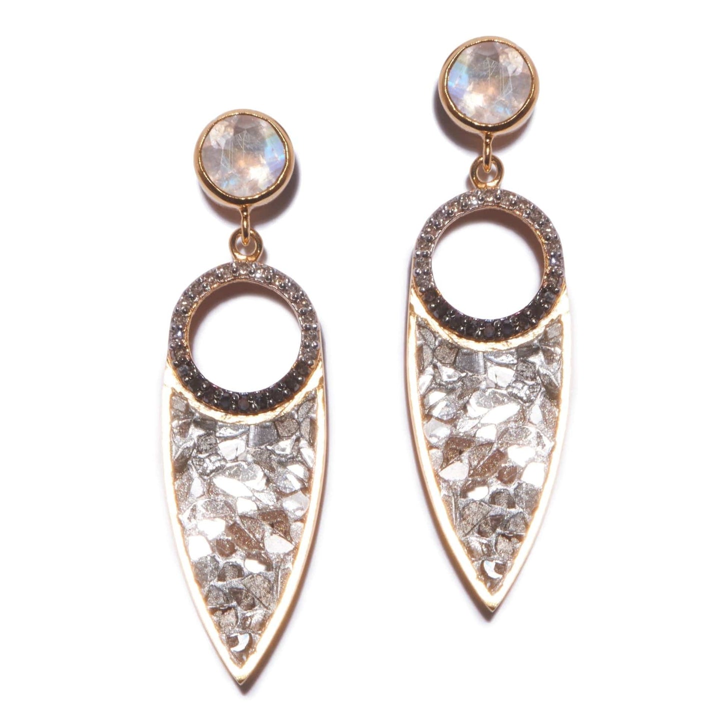 EAR-VRM Zeit Gold Vermeil Stud Earrings