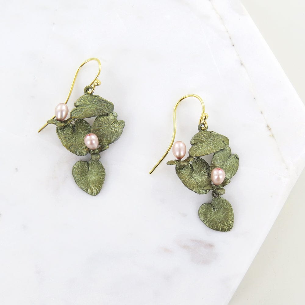 
                      
                        EAR Water Lily Dangle Wire Earrings
                      
                    