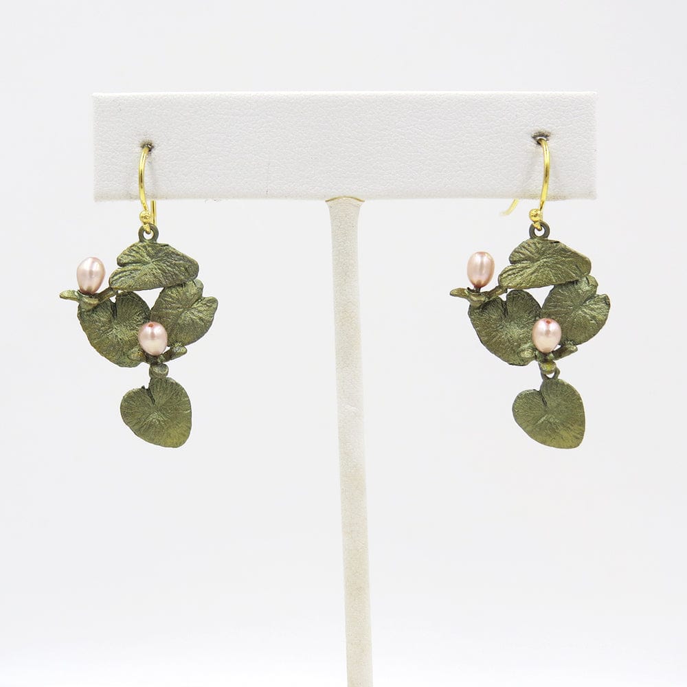 
                      
                        EAR Water Lily Dangle Wire Earrings
                      
                    