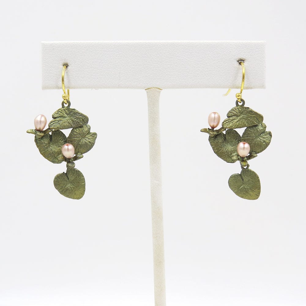 Load image into Gallery viewer, EAR Water Lily Dangle Wire Earrings
