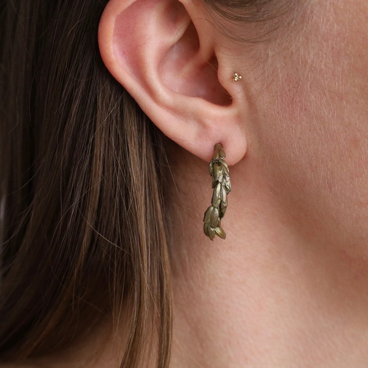 EAR Wheat Hoop Earrings