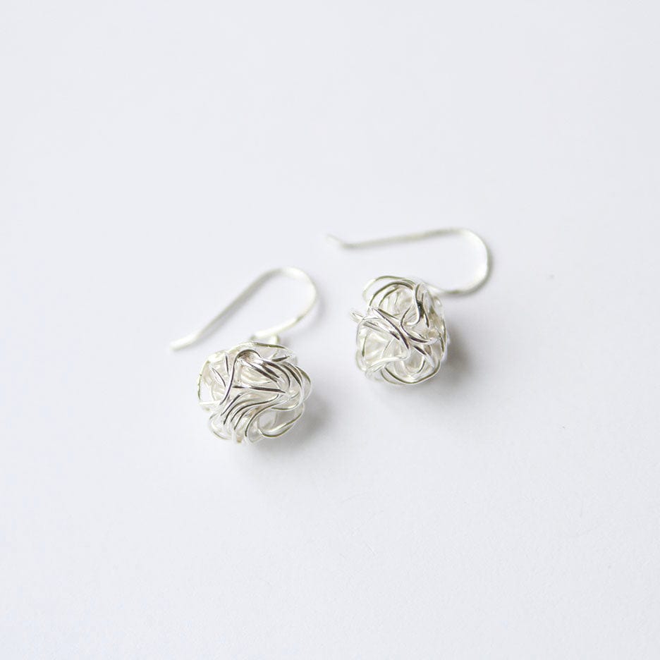 EAR Wire Scribble Ball Earring