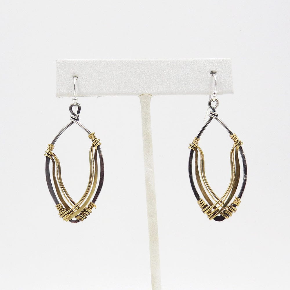 EAR WOVEN MARQUIS EARRINGS