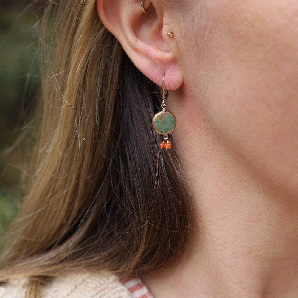 
                      
                        EAR Wrapped Turquoise Drop Earrings
                      
                    