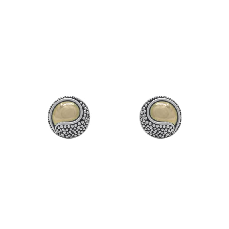 EAR Yin Yang Sterling Silver Stud