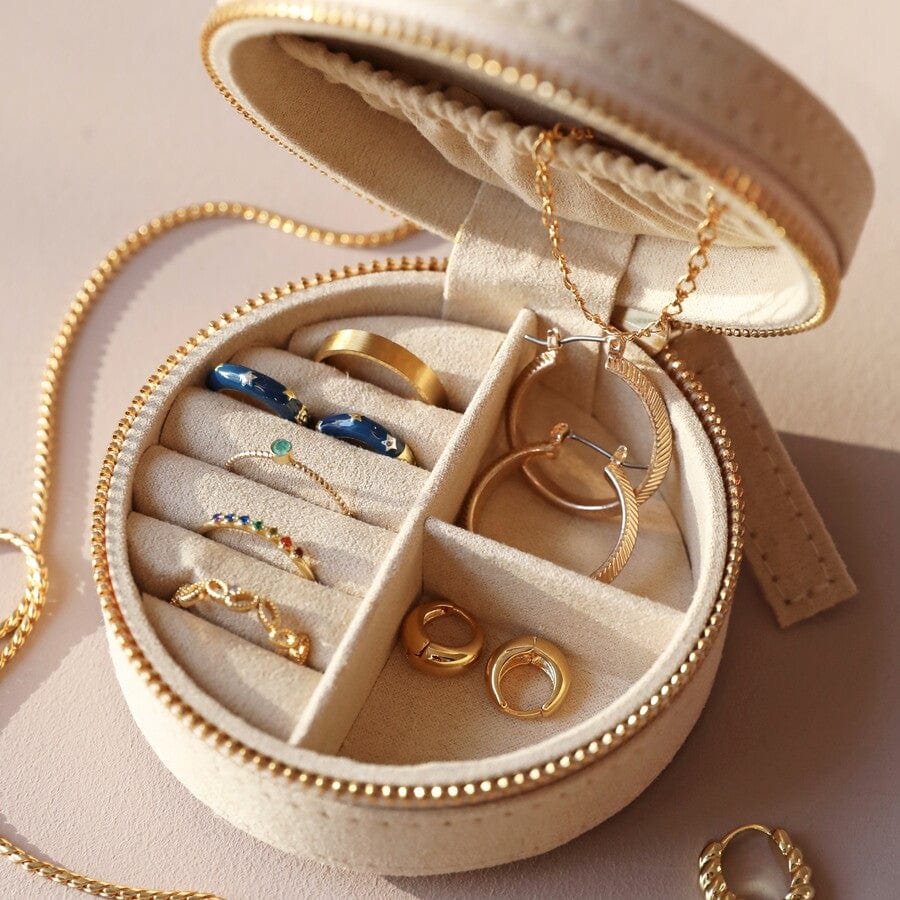Small Jewelry Box Beige